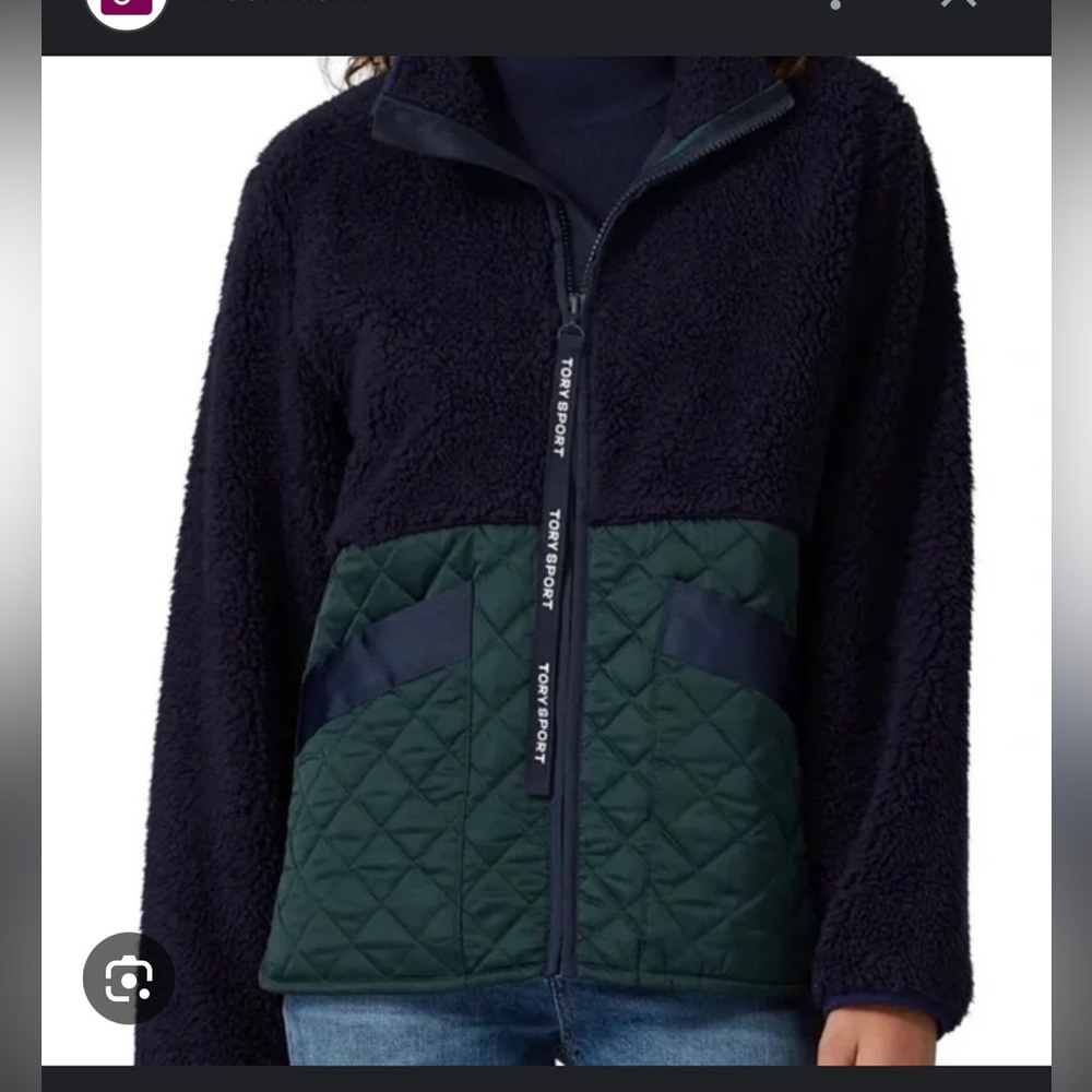 Tory Burch Sport Sherpa Jacket